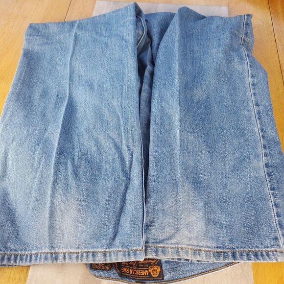 Vintage American Rag Cie Mens Jeans Size 33×30 Zip 100% Cotton - Picture 4 of 7